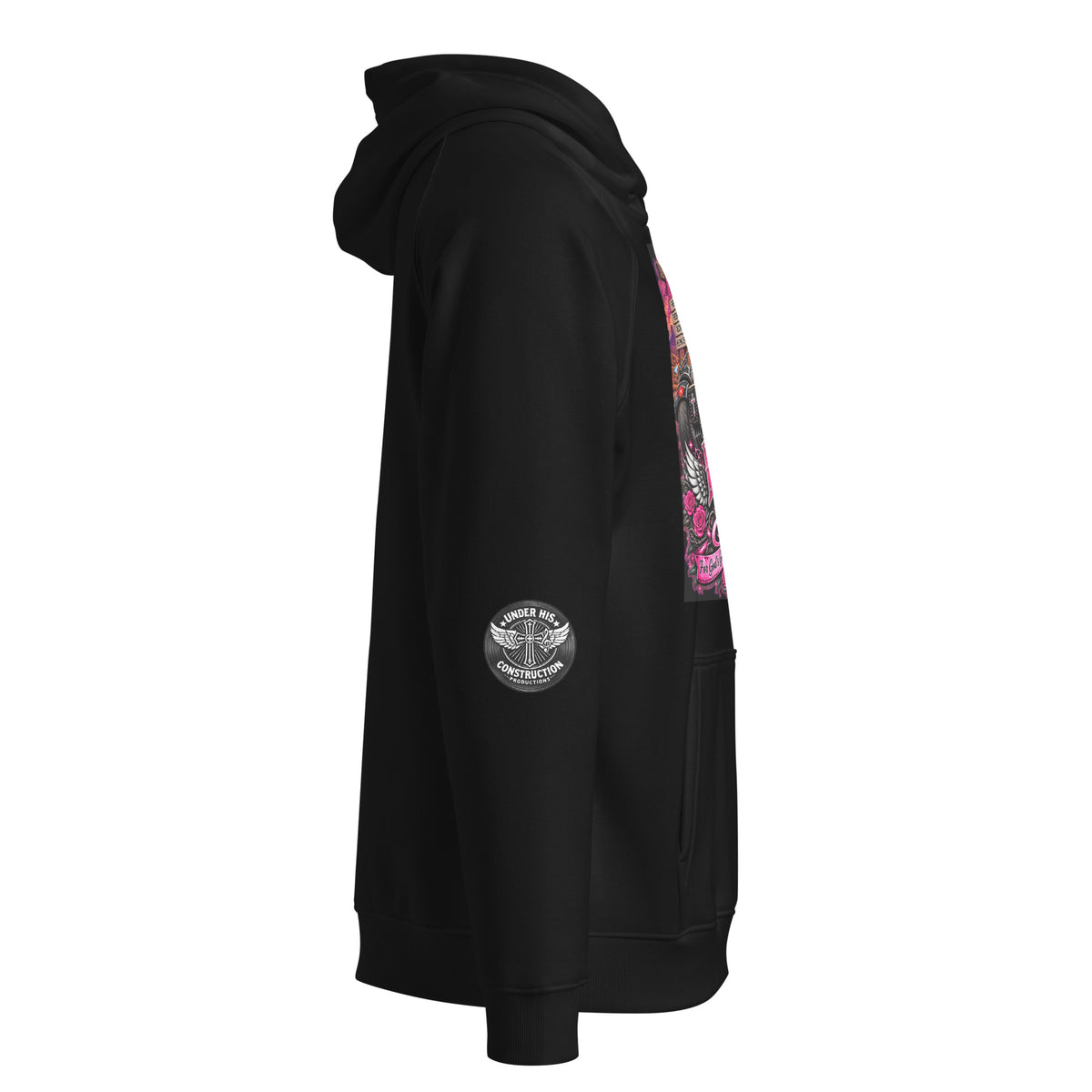Product Love Story hoodie black right side