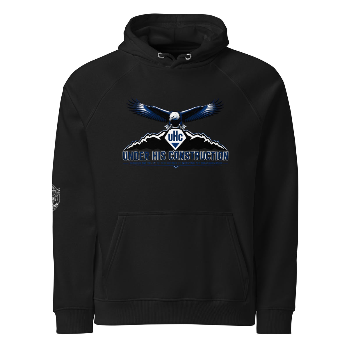 Eagle UHC hoodie charcoal melange front