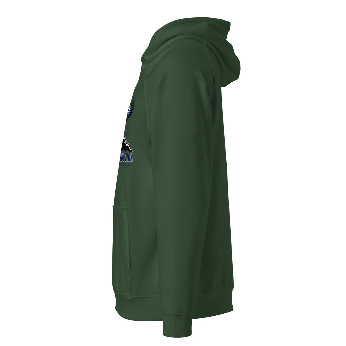 Eagle UHC hoodie bottle green front