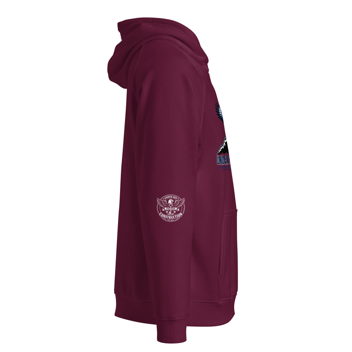 Product mockups Eagle UHC hoodie bottle green front