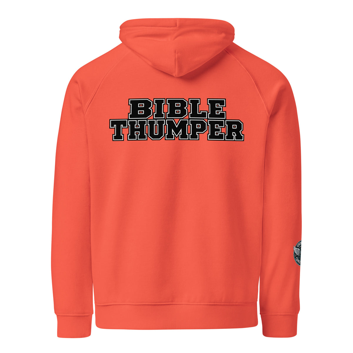 Bible Thumper hoodie white front