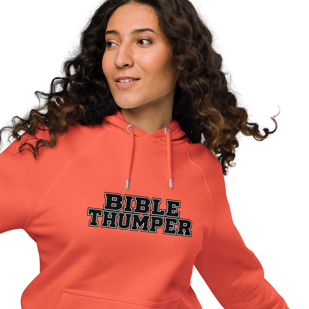 Bible Thumper hoodie burgundy front