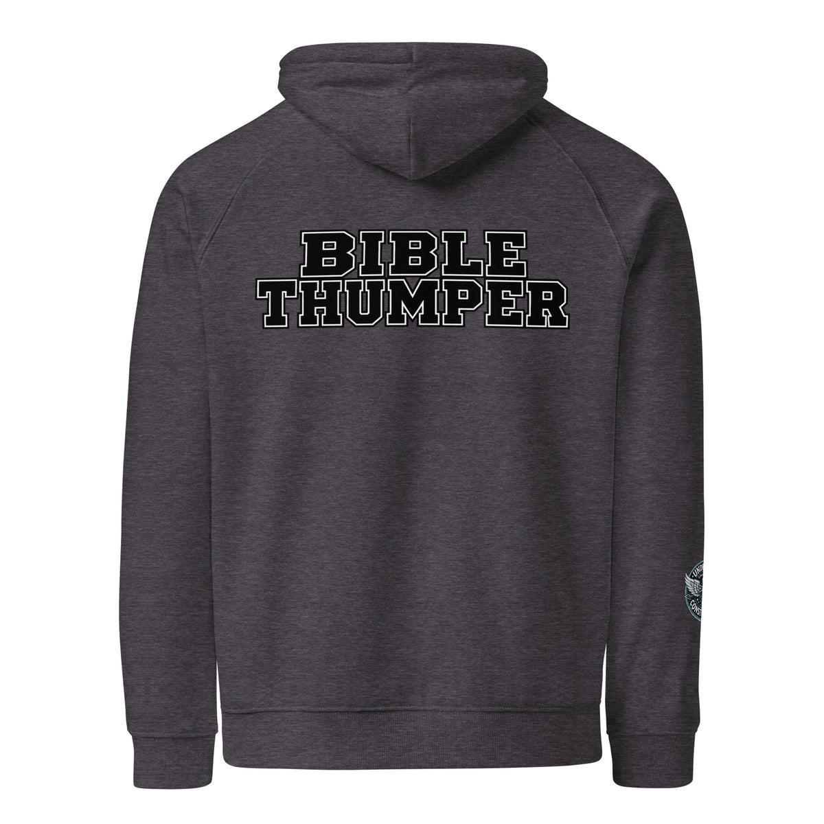 Bible Thumper hoodie white front