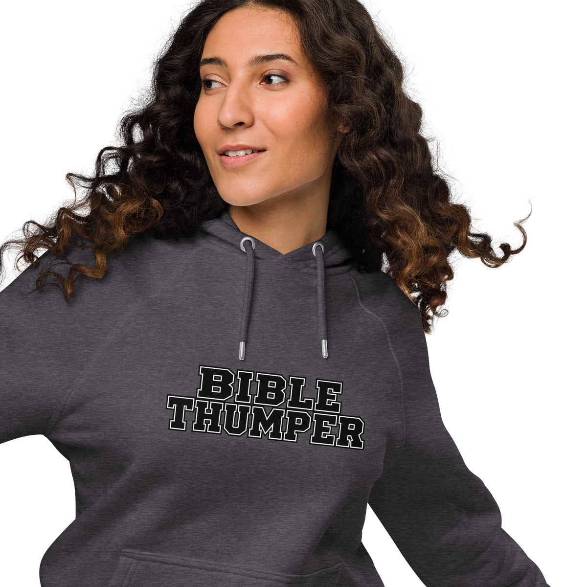 Bible Thumper hoodie white front
