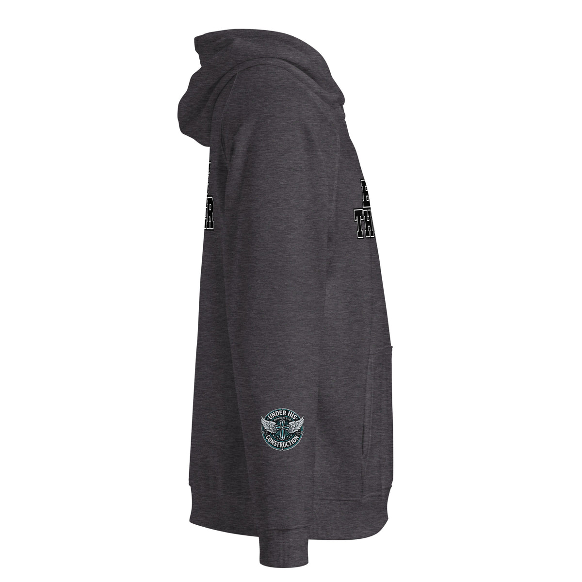 Product mock-up Bible Thumper hoodie white front