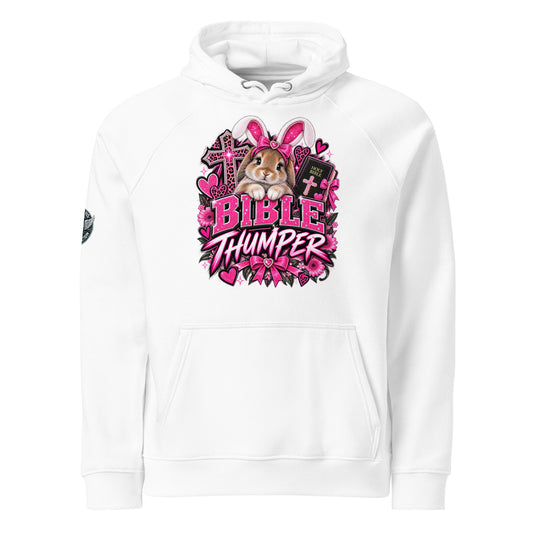 Bible Thumper hoodie white right side