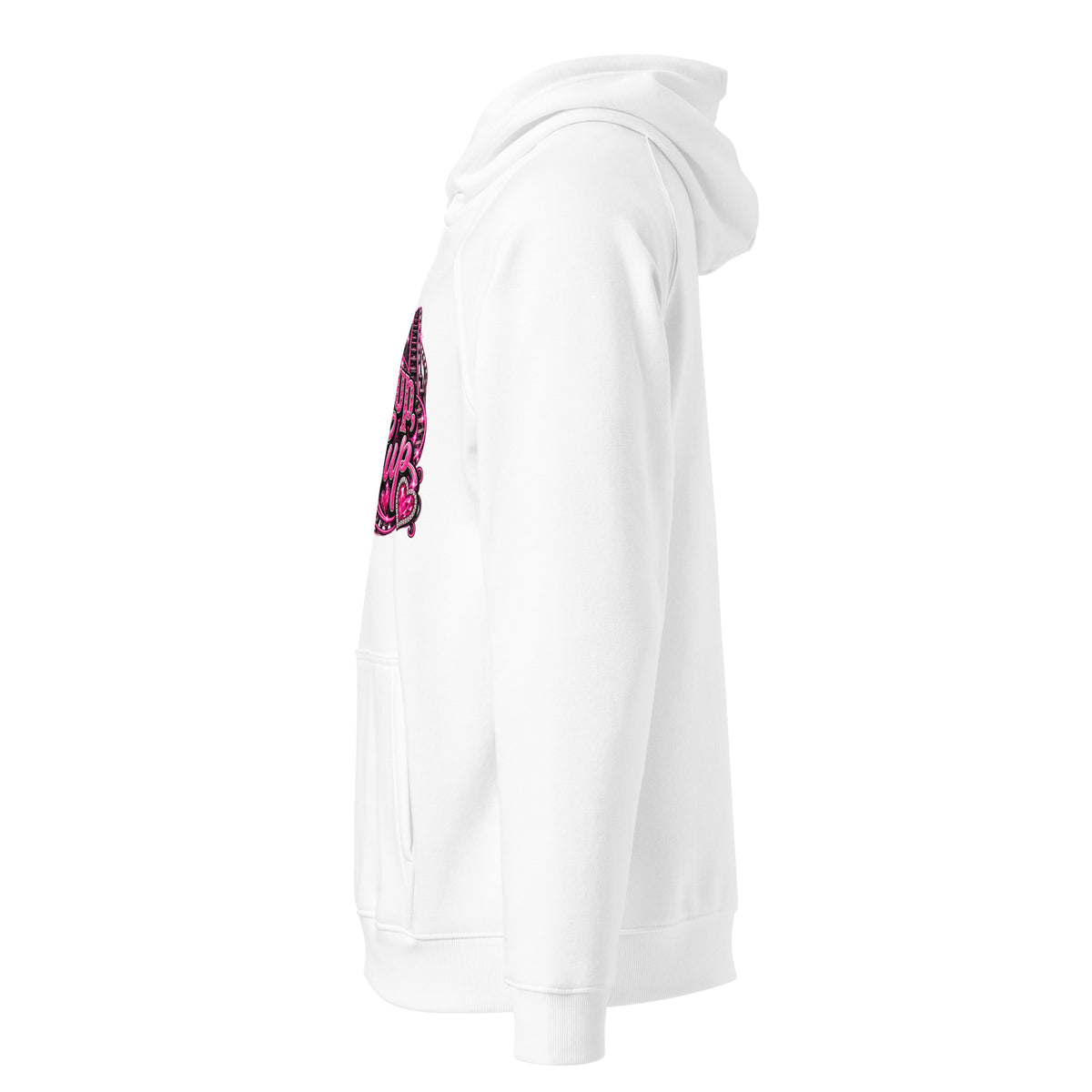 Eco raglan hoodie Buckle Up Butter Cup charcoal melange