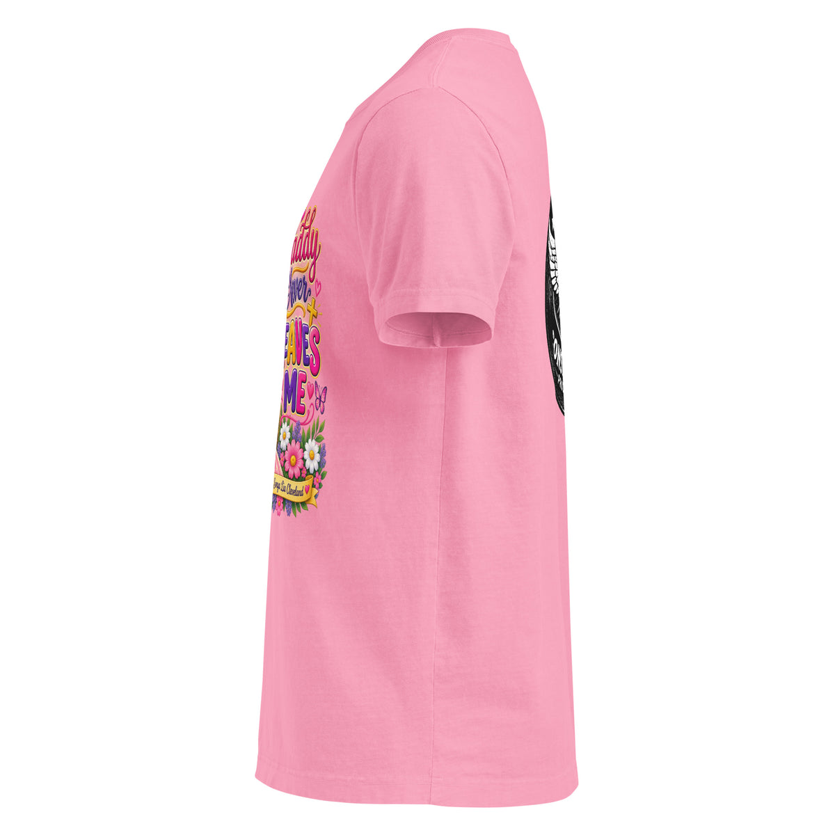 Oversized t-shirt left side view