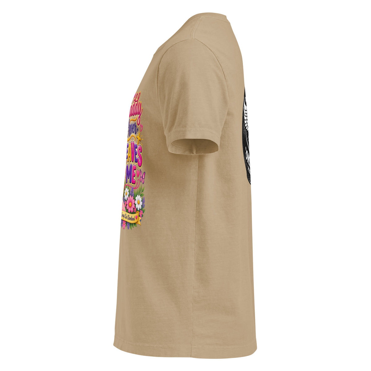 Oversized t-shirt left side view