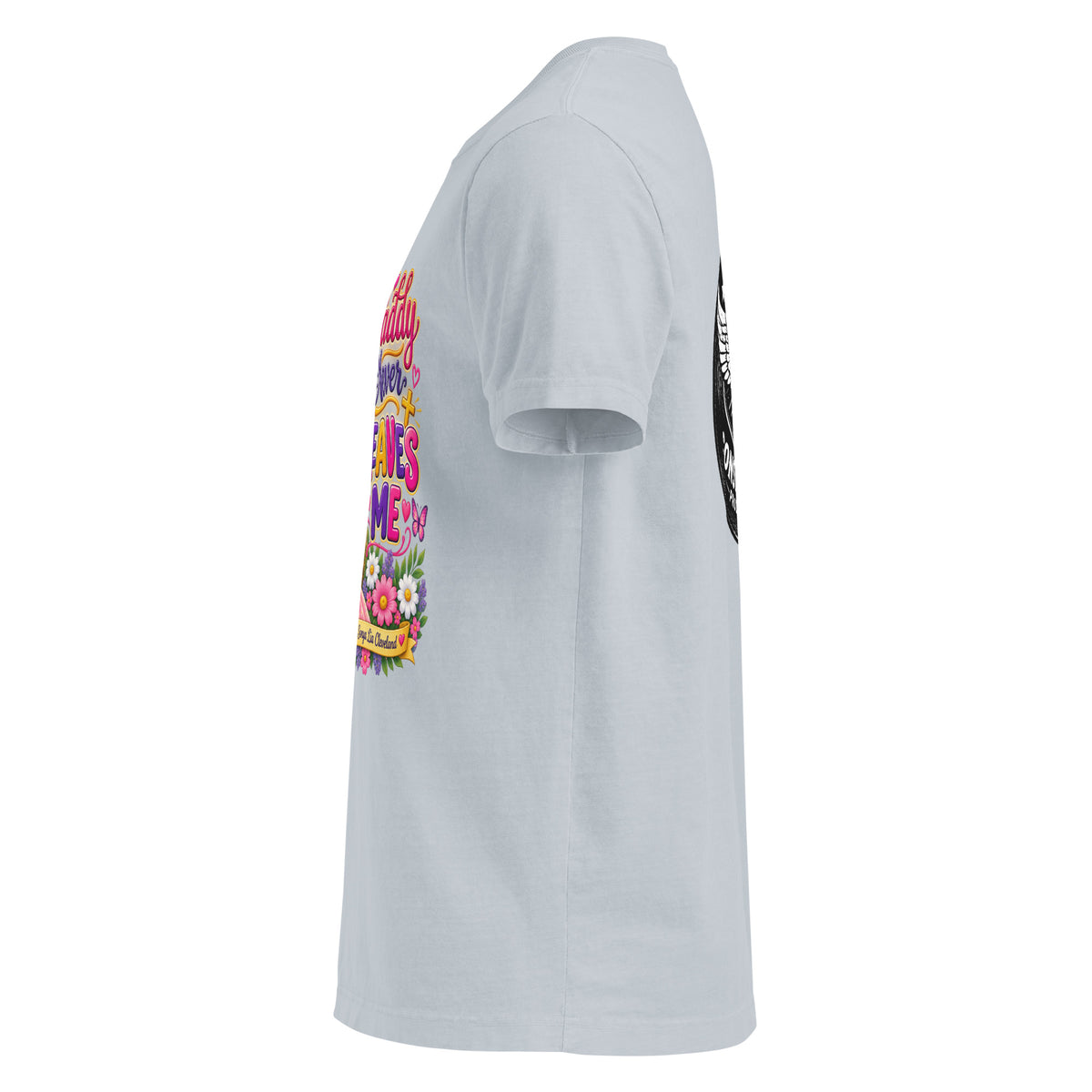 Oversized t-shirt left side view