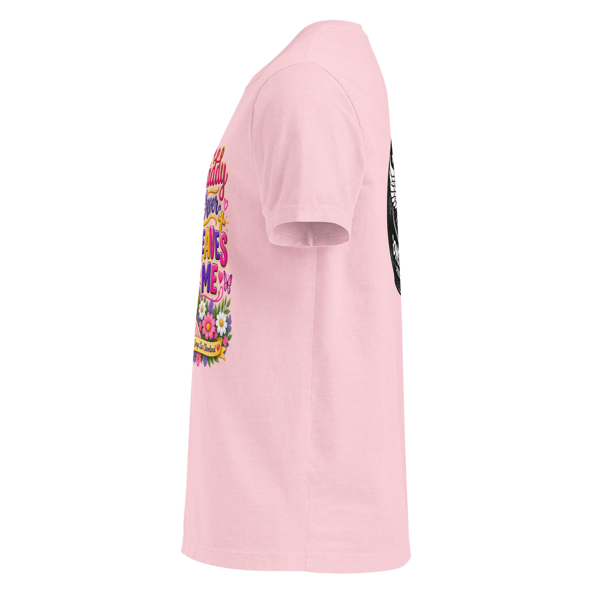 Oversized t-shirt left side view