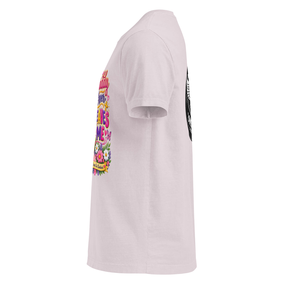 Oversized t-shirt left side view